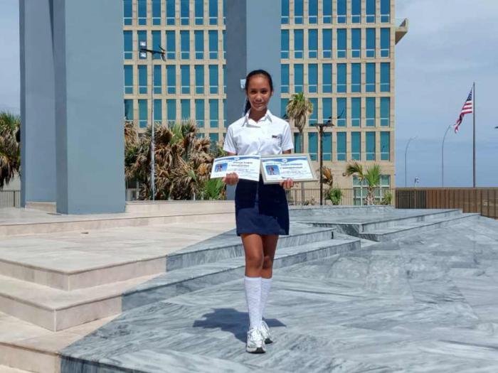 Daniela Guerrero Delgado, estudiante de la Secundaria Básica Arístides Viera, del municipio capitalino de Marianao, obtuvo el Gran Premio con dos primeros lauros en texto y audiovisual.