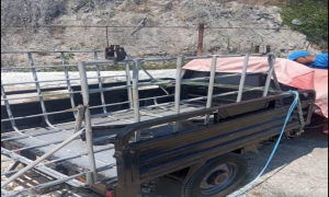Triciclo eléctrico que fue robado en el reparto Jacomino y ya fue devuelto a su dueño por la PNR