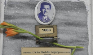 Lugar donde reposan los restos de Carlos Bastidas Argüello en la necrópolis de Colón.