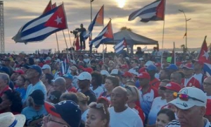 Acto en la Tribuna Antiimperialista José Martí