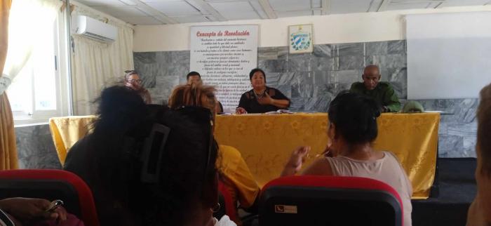 Activo del Partido Comunista de Cuba en el habanero municipio de Cotorro