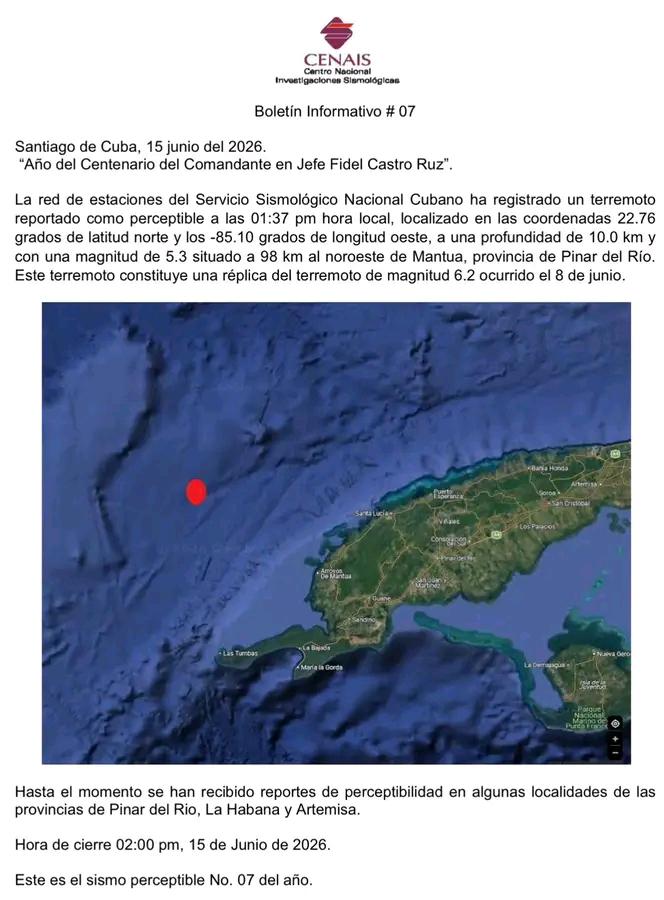 Sismo de magnitud 5.3 sacudió ayer el noroeste de Mantua