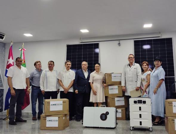La Agencia Mexicana de Cooperación Internacional para el Desarrollo (AMEXCID) realizó una donación de sistemas fotovoltaicos, que contribuirá a la instalación de esta tecnología en el Hospital Docente Ginecobstétrico “Ramón González Coro”, de La Habana.