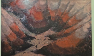 La exposición incluye un audiovisual donde el artista  reflexiona sobre la obras que conforman Malpais.