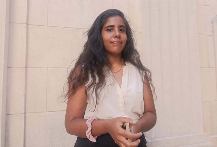 Heydy Darías, estudiante y coordinadora estudiantil de la Cátedra Unesco