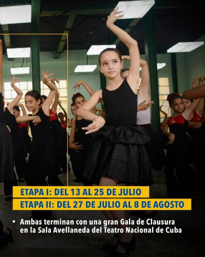 Lizt Alfonso Dance Cuba (LADC) informa que la primera etapa de su XXXII Curso de Verano culminará con un espectáculo en el Teatro Nacional de Cuba el próximo 25 de julio, en la sala Avellaneda.